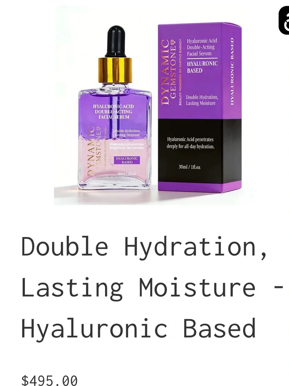 Hyaluronic Facial Serum - Purple
